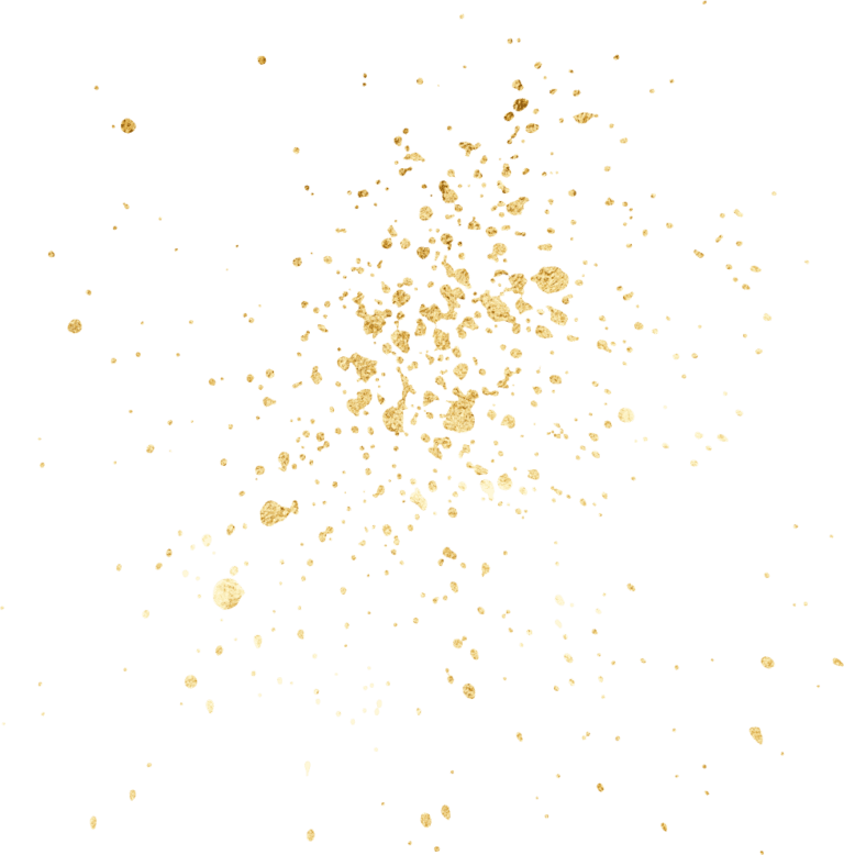 Dekorative, goldene Farbspritzer